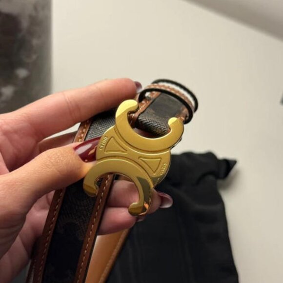 Celine Triomphe Belt 25mm 90cm - New with Box - Picture 5 of 7